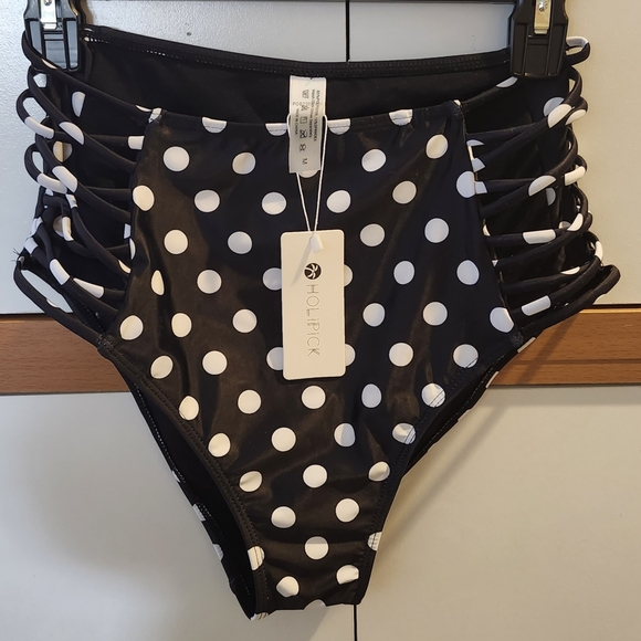 NWT- Size Medium HOLIPICK High Rise Women's Bikini Bottoms Full Coverage . $13 - Picture 5 of 9